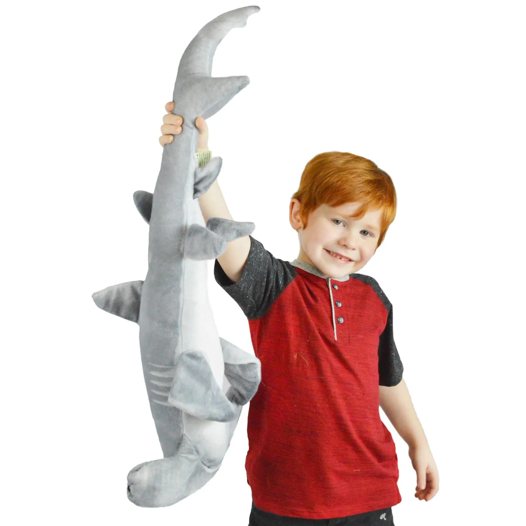 MC The Hammerhead Shark | 31 Inch Stuffed Animal Plush | By TigerHart Toys