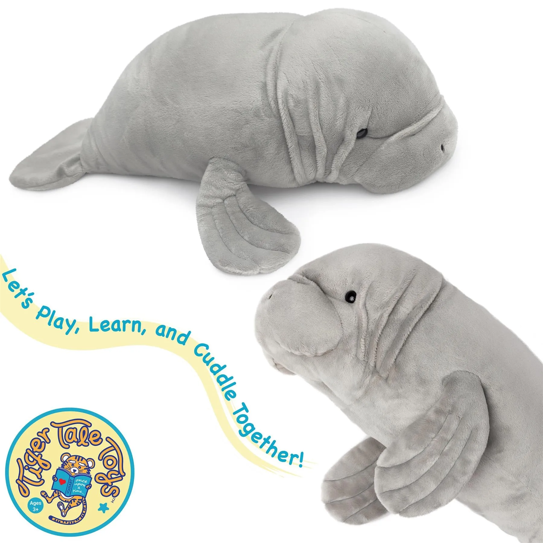 Morgan The Manatee | 21 Inch Stuffed Animal Plush | By TigerHart Toys