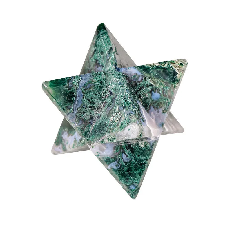 Natural Aquatic Agate Melkaba Ornaments