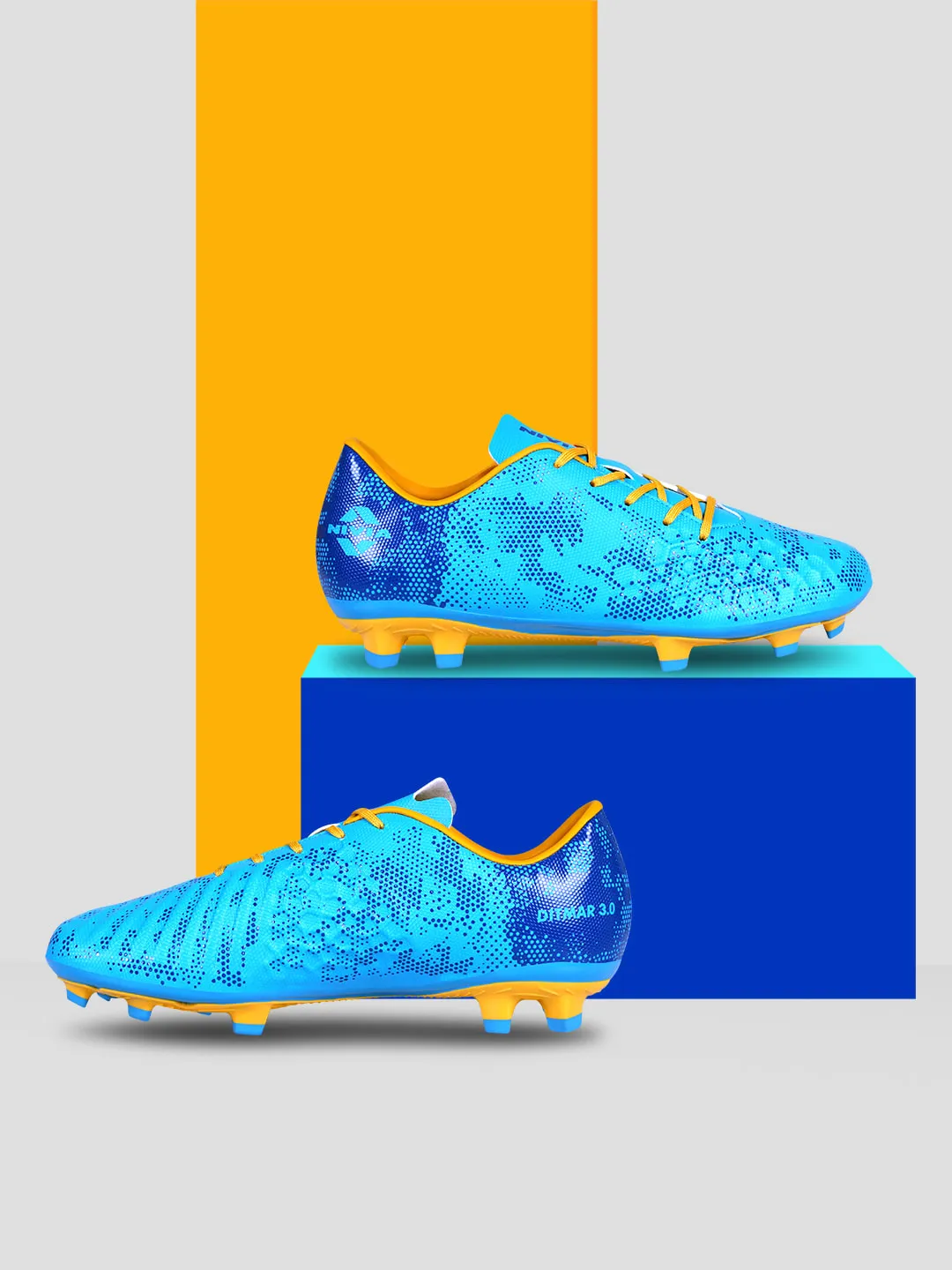 NIVIA Ditmar 3.0 Football Shoes for Men (Cyan Blue)