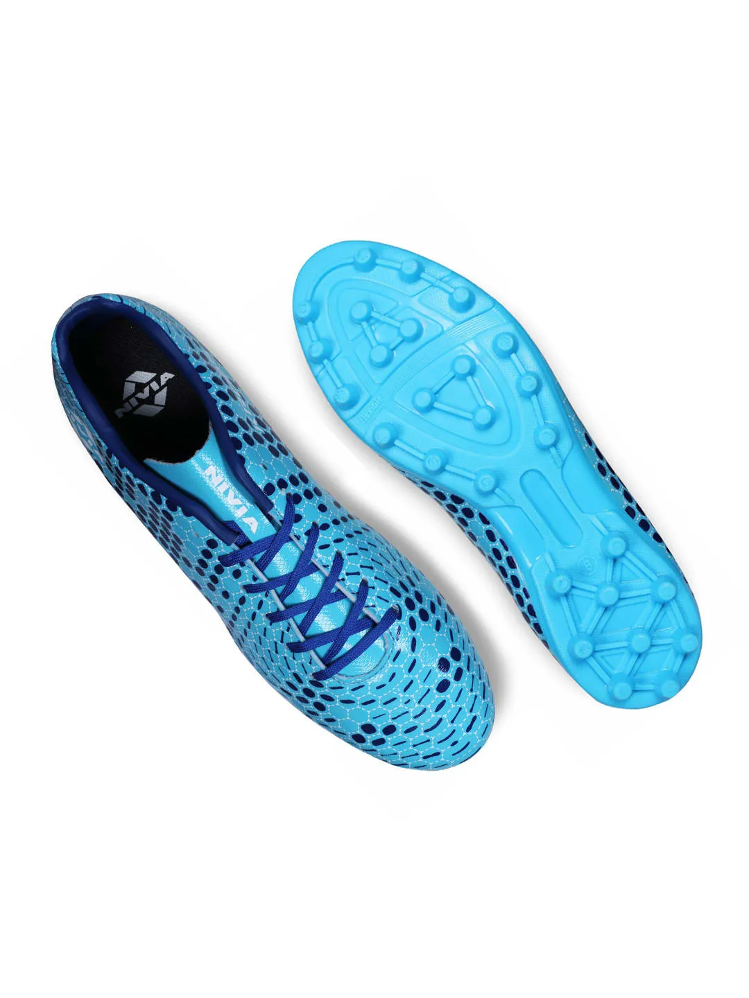 Nivia Kross Football Shoes Sky-Blue