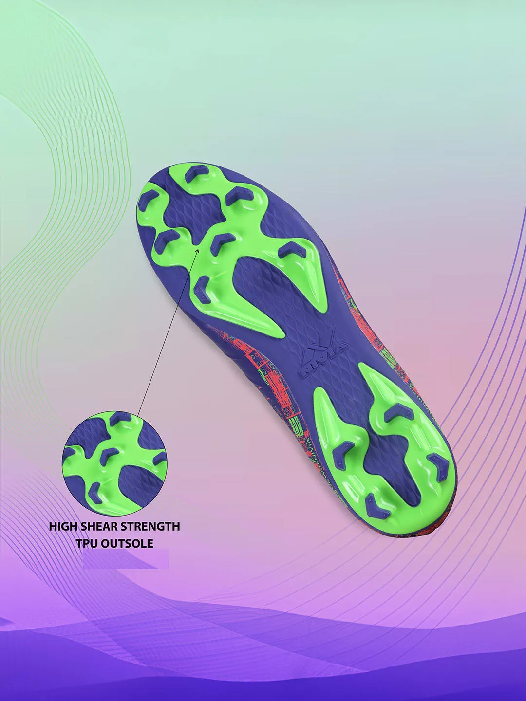 Nivia Purple Football Shoes For Men