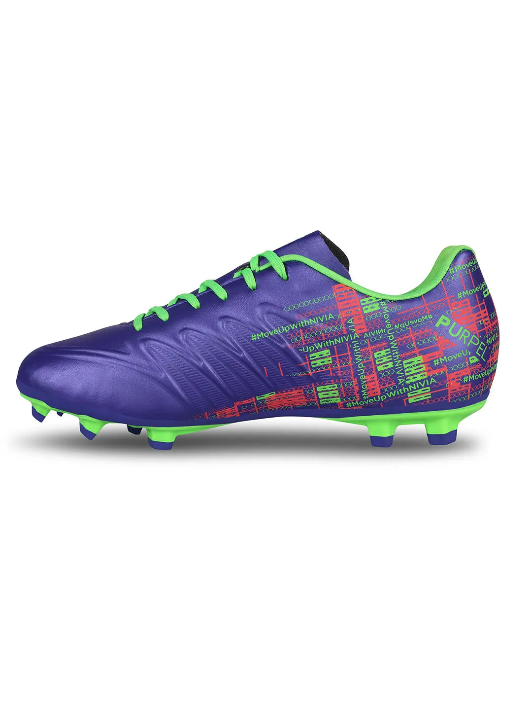 Nivia Purple Football Shoes For Men