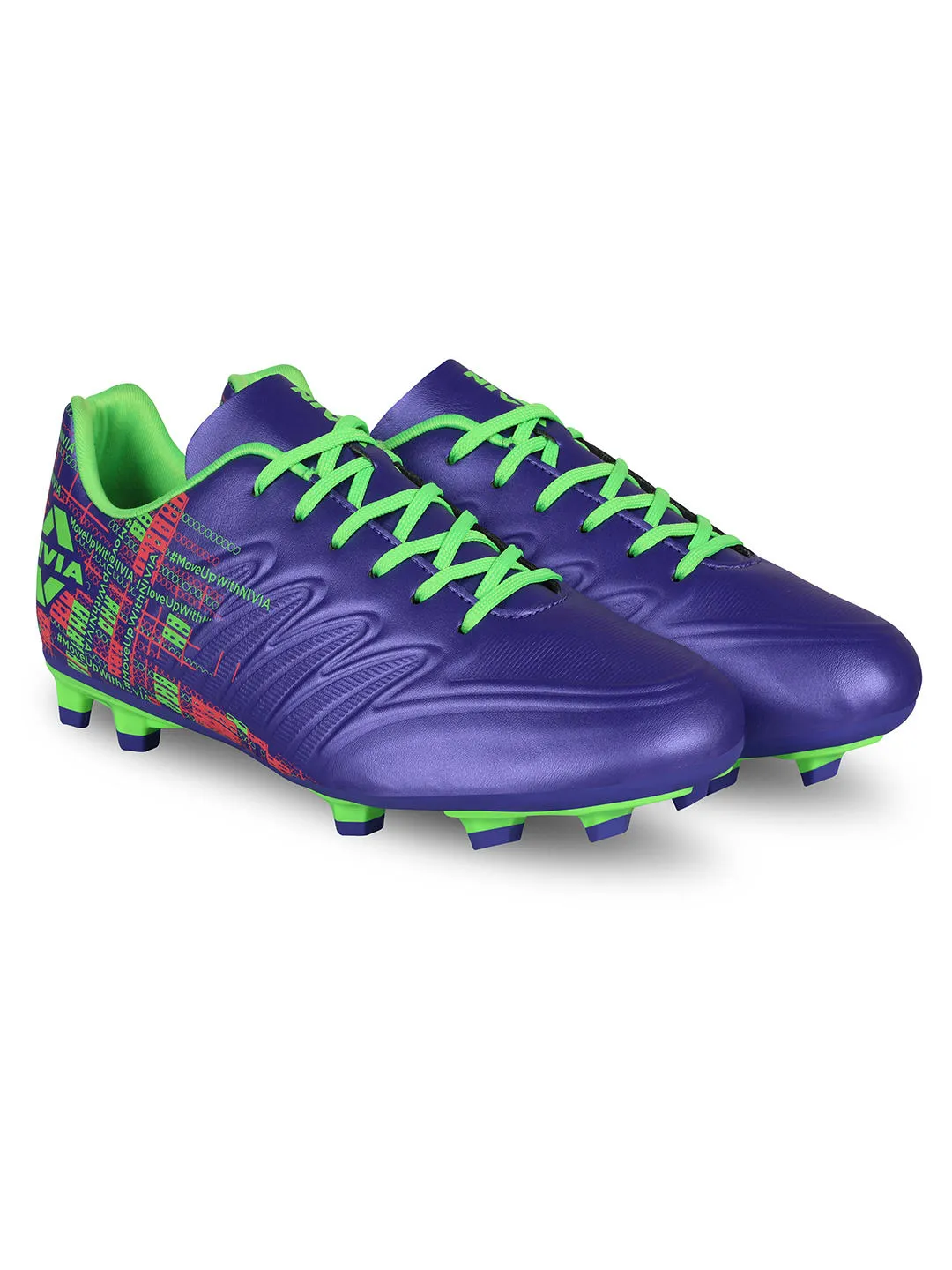 Nivia Purple Football Shoes For Men