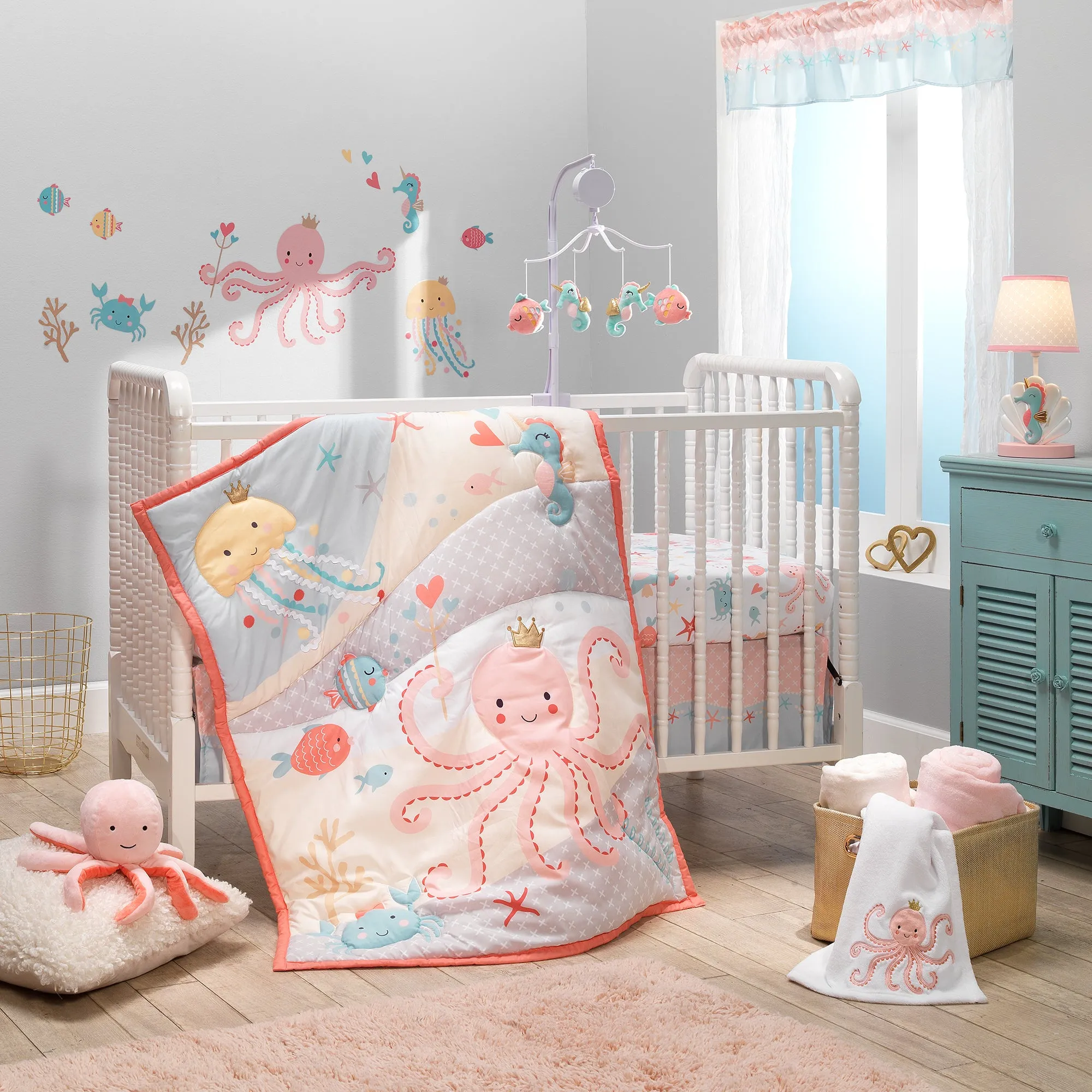 Ocean Mist Fitted Crib Sheet