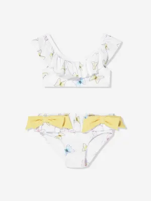 Patachou Girls Butterflies Bikini in White