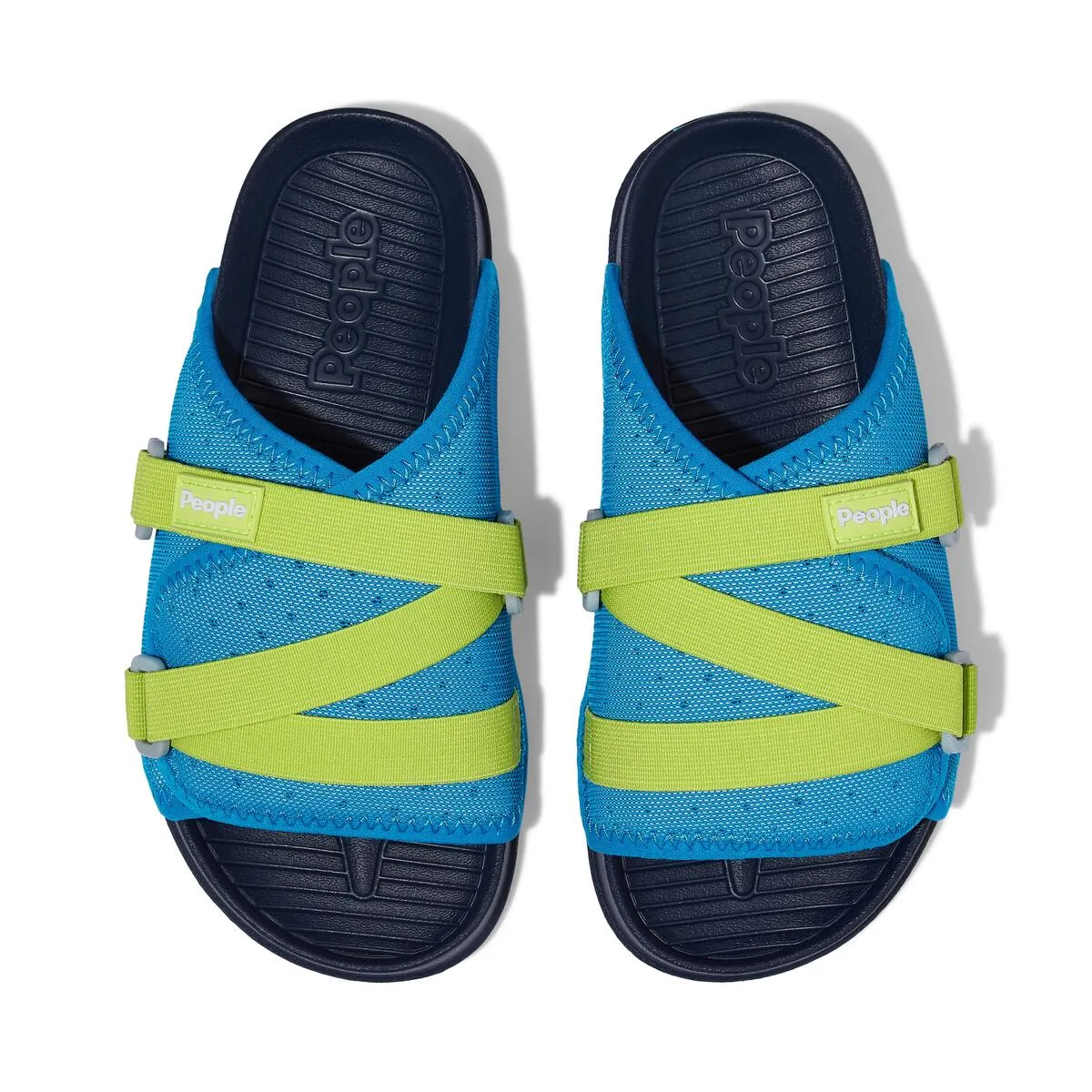 People Footwear Slide Sandal Blue/Lime
