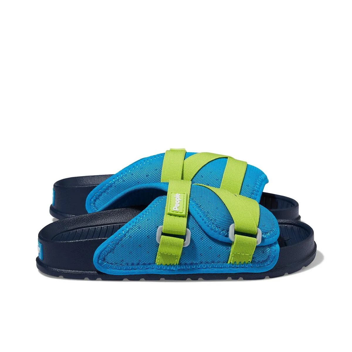 People Footwear Slide Sandal Blue/Lime