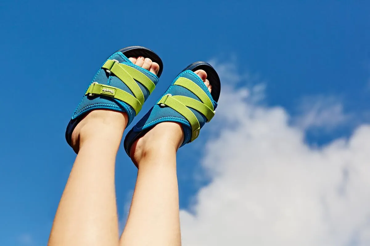 People Footwear Slide Sandal Blue/Lime