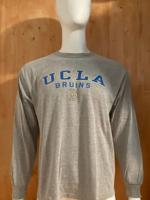PERRIN  "UCLA BRUINS" Graphic Print Adult L Large Lrg Gray Long Sleeve T-Shirt Tee Shirt