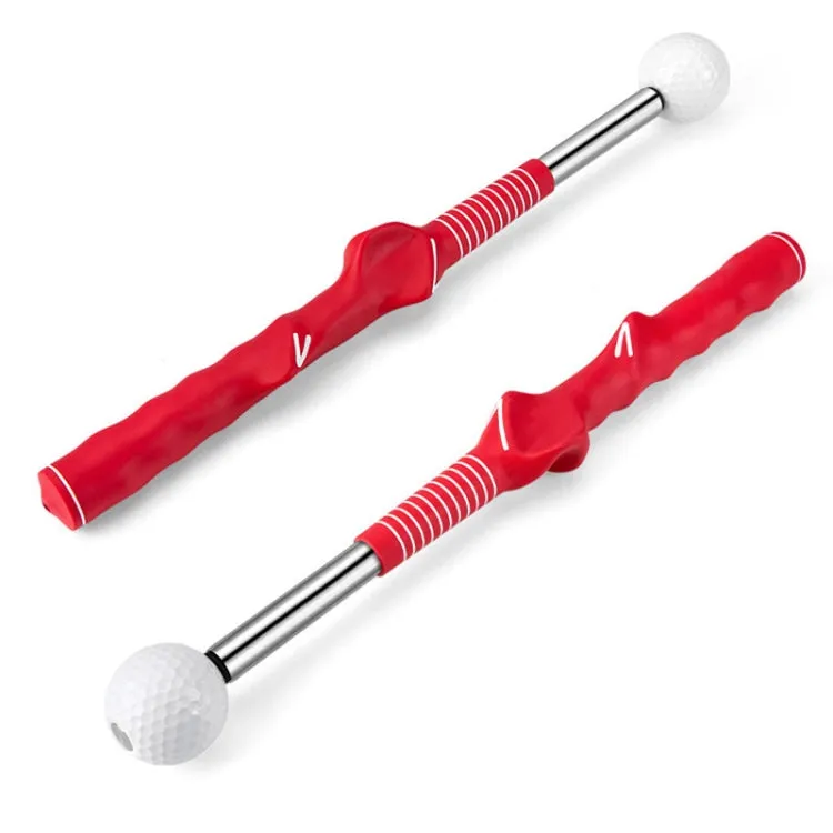 PGM HGB022 Golf Retractable Swing Practice Stick Indoor Golf Sound Assistant Practitioner(Red)