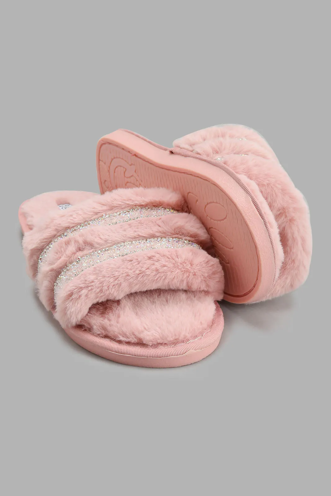 Pink Embellished Slipper