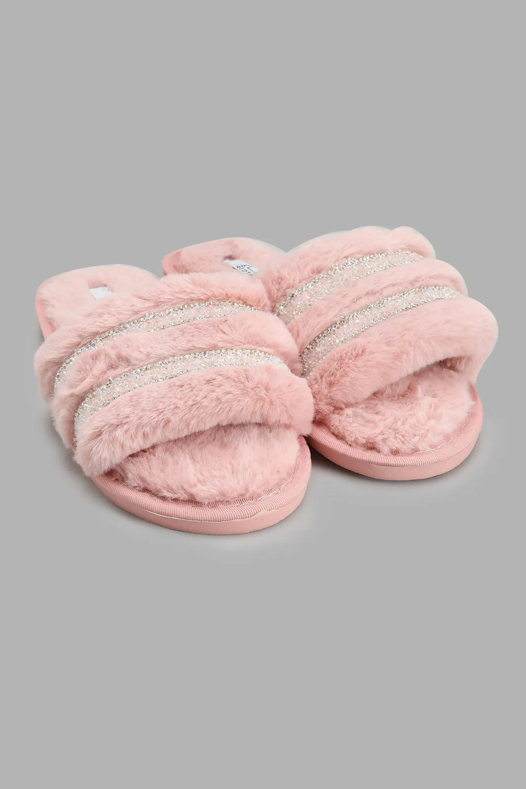 Pink Embellished Slipper