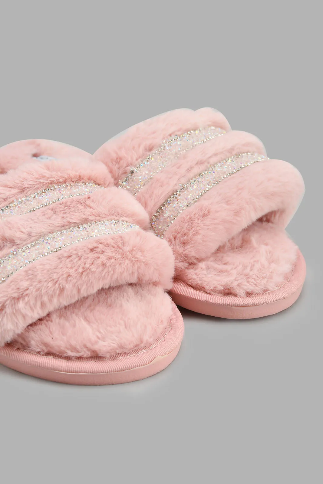 Pink Embellished Slipper