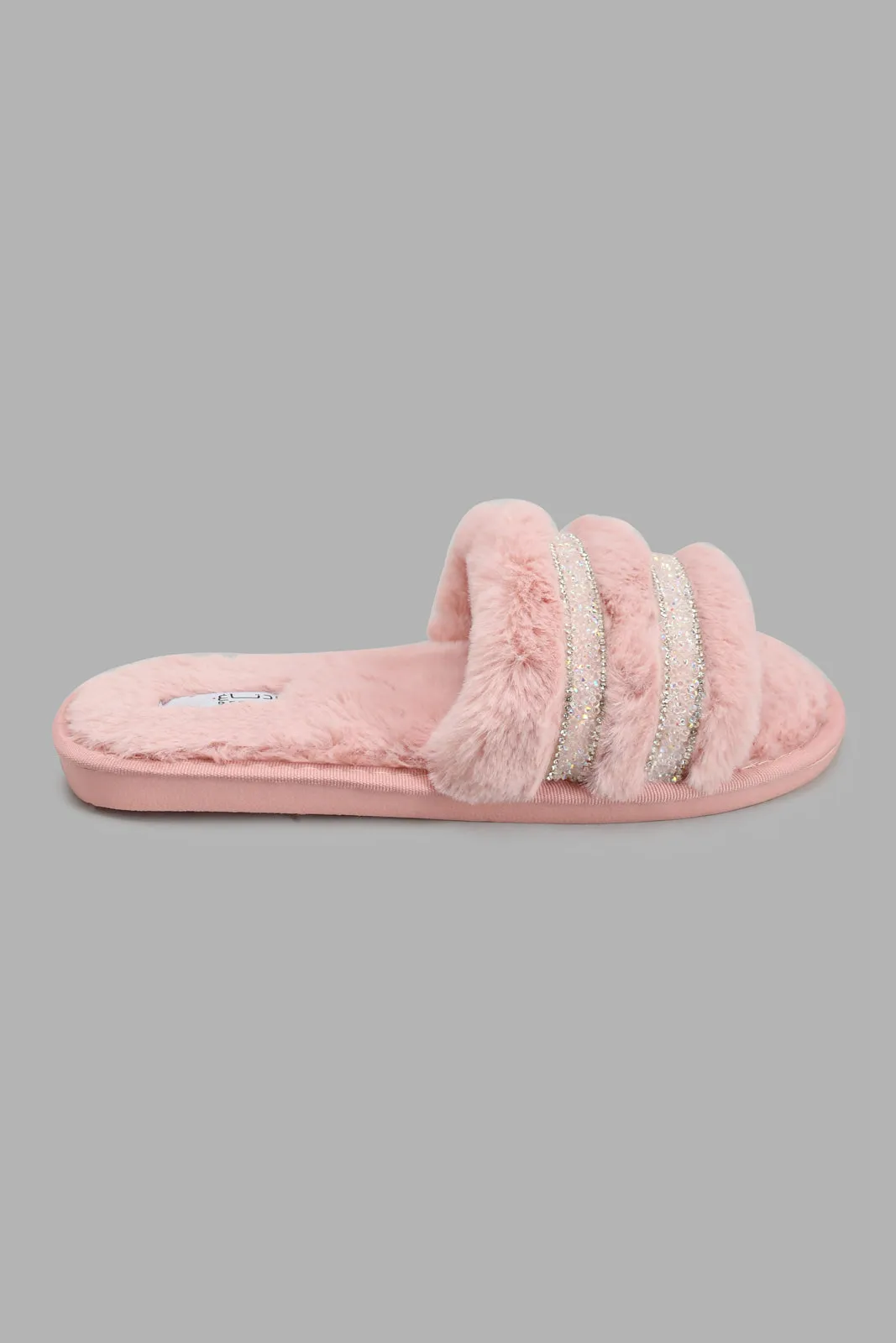 Pink Embellished Slipper