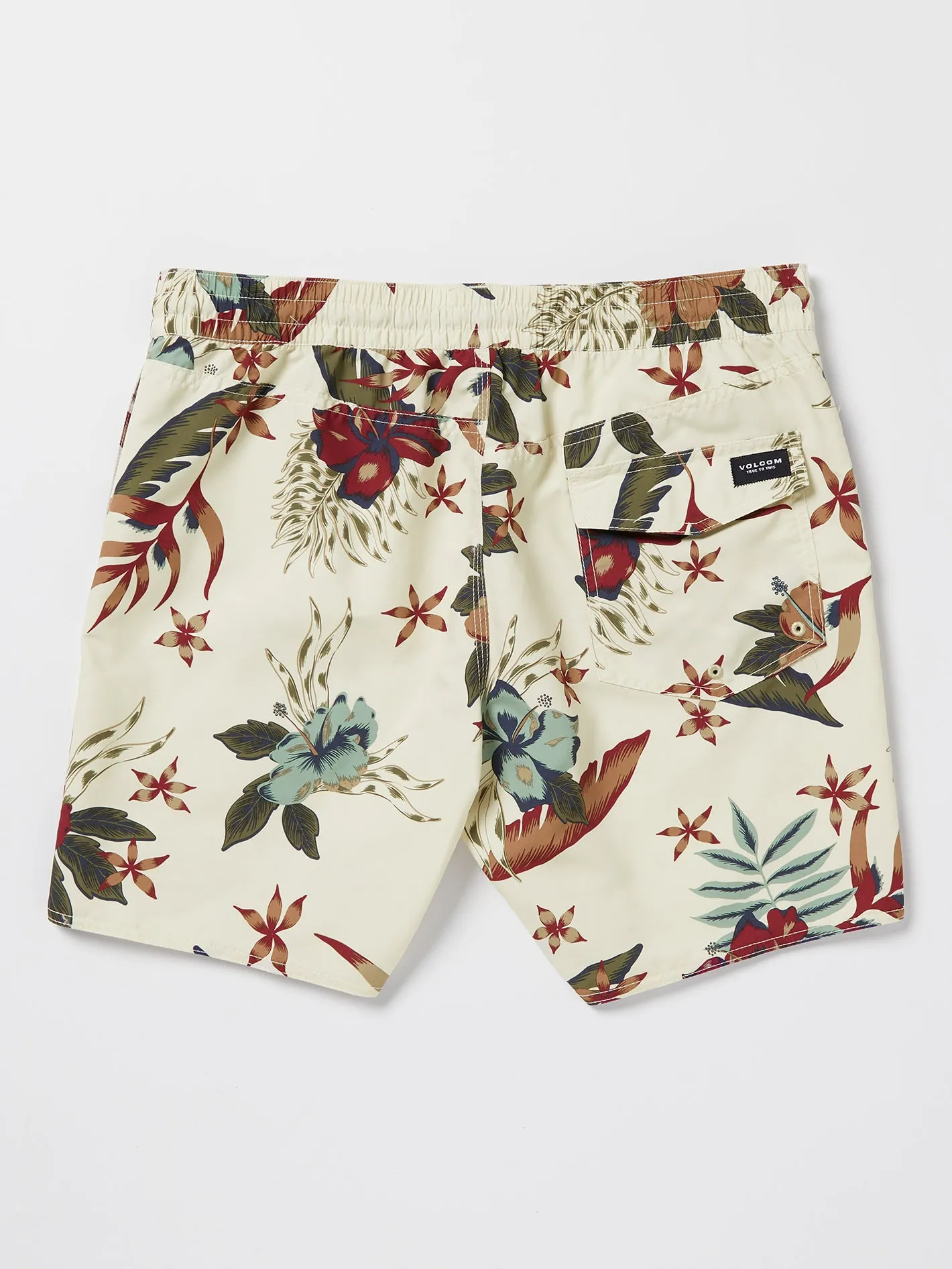 Polly Pack Elastic Waist Trunks - Dirty White
