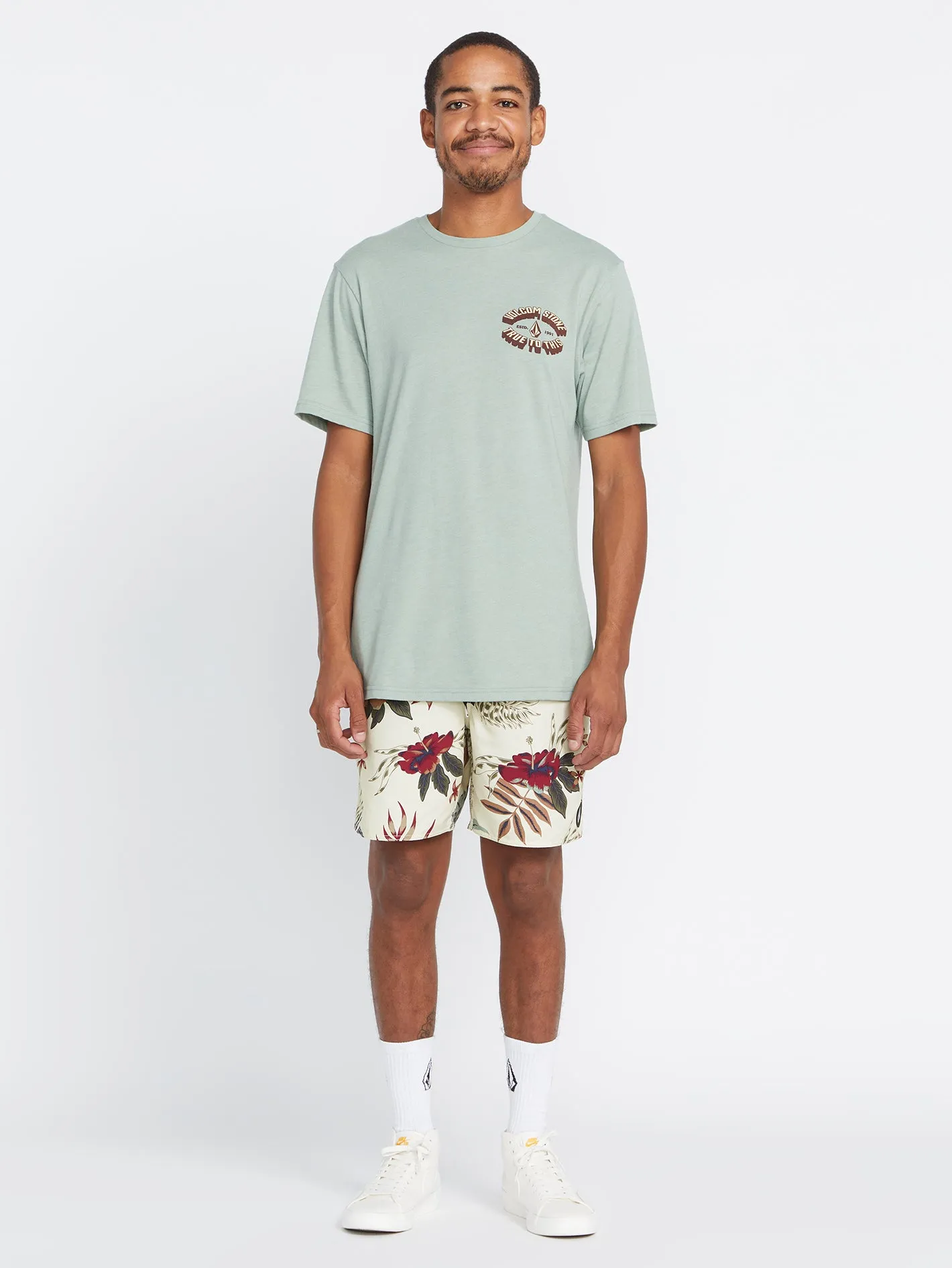 Polly Pack Elastic Waist Trunks - Dirty White