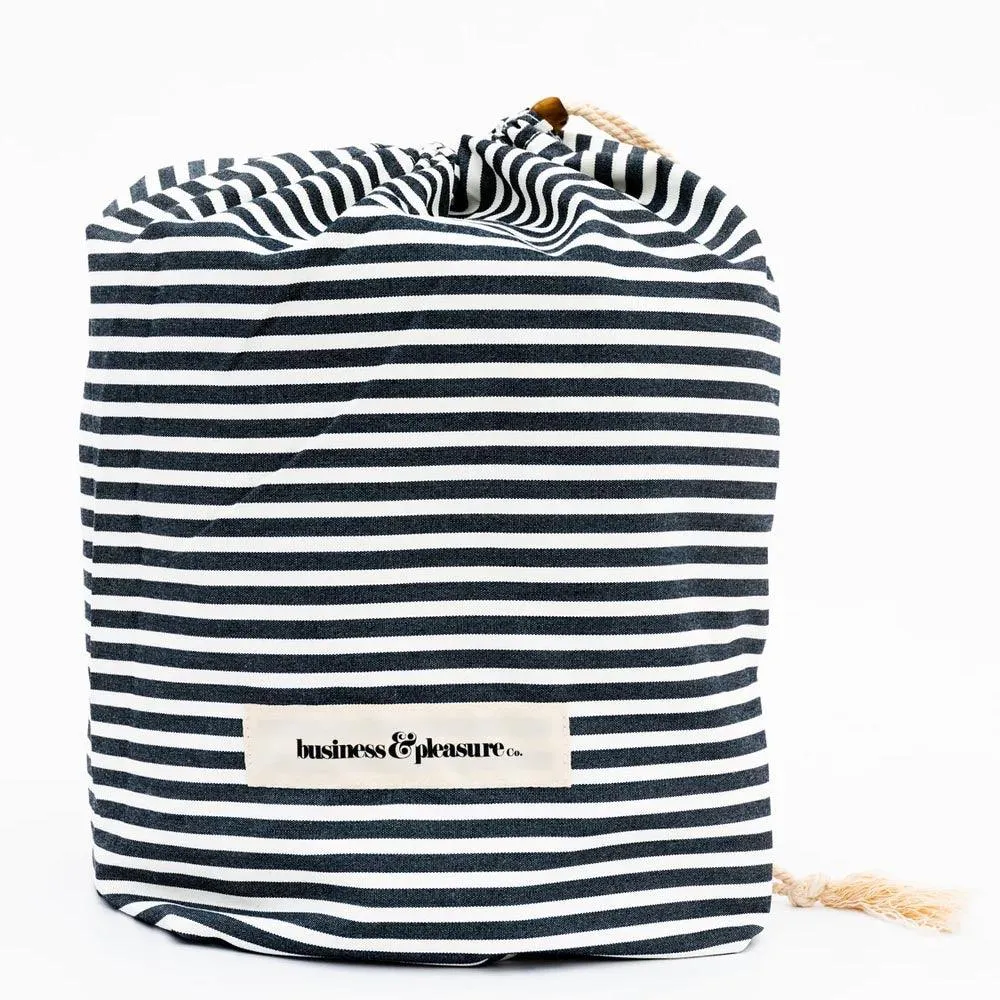 Pool Lounger | Laurens Navy Stripe