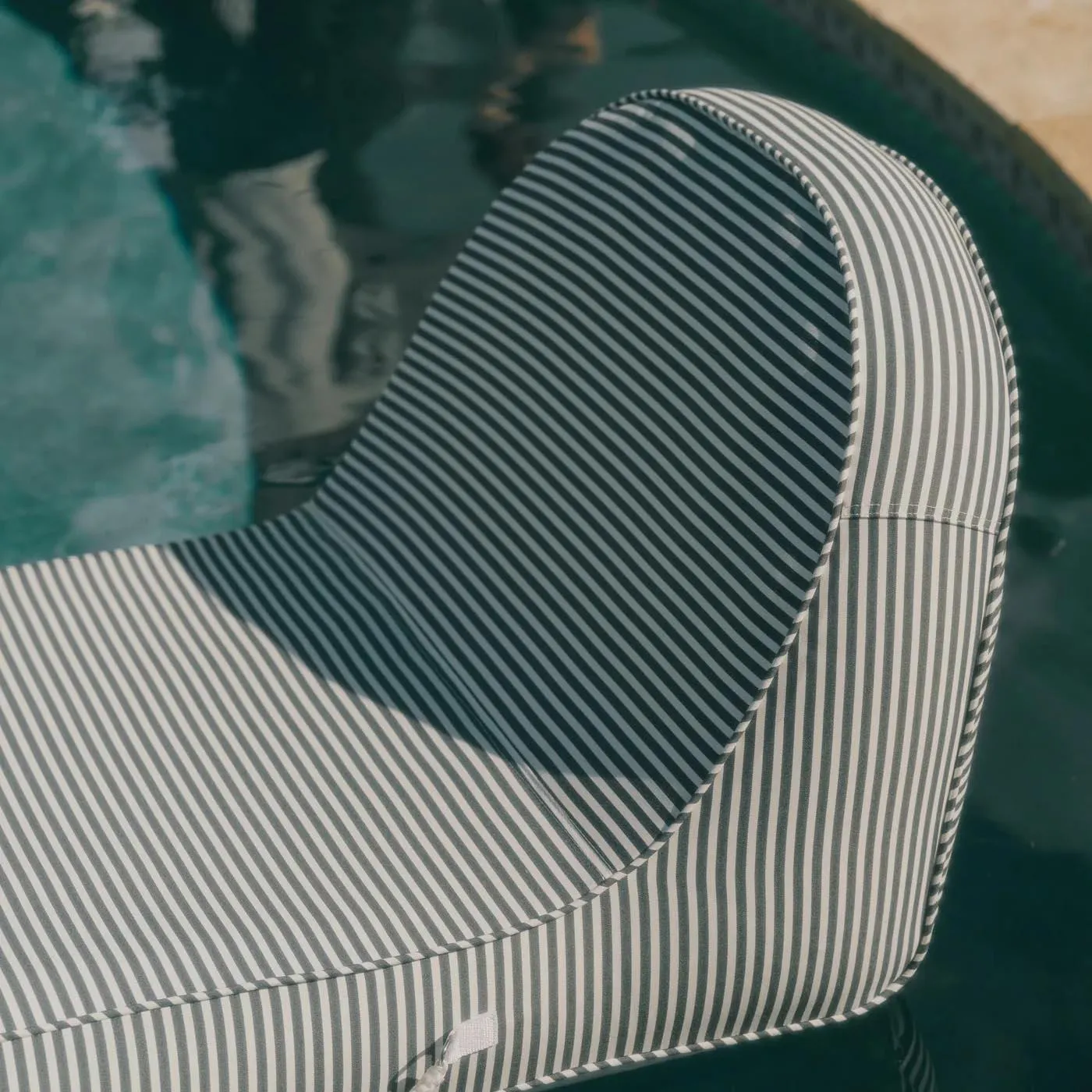 Pool Lounger | Laurens Navy Stripe
