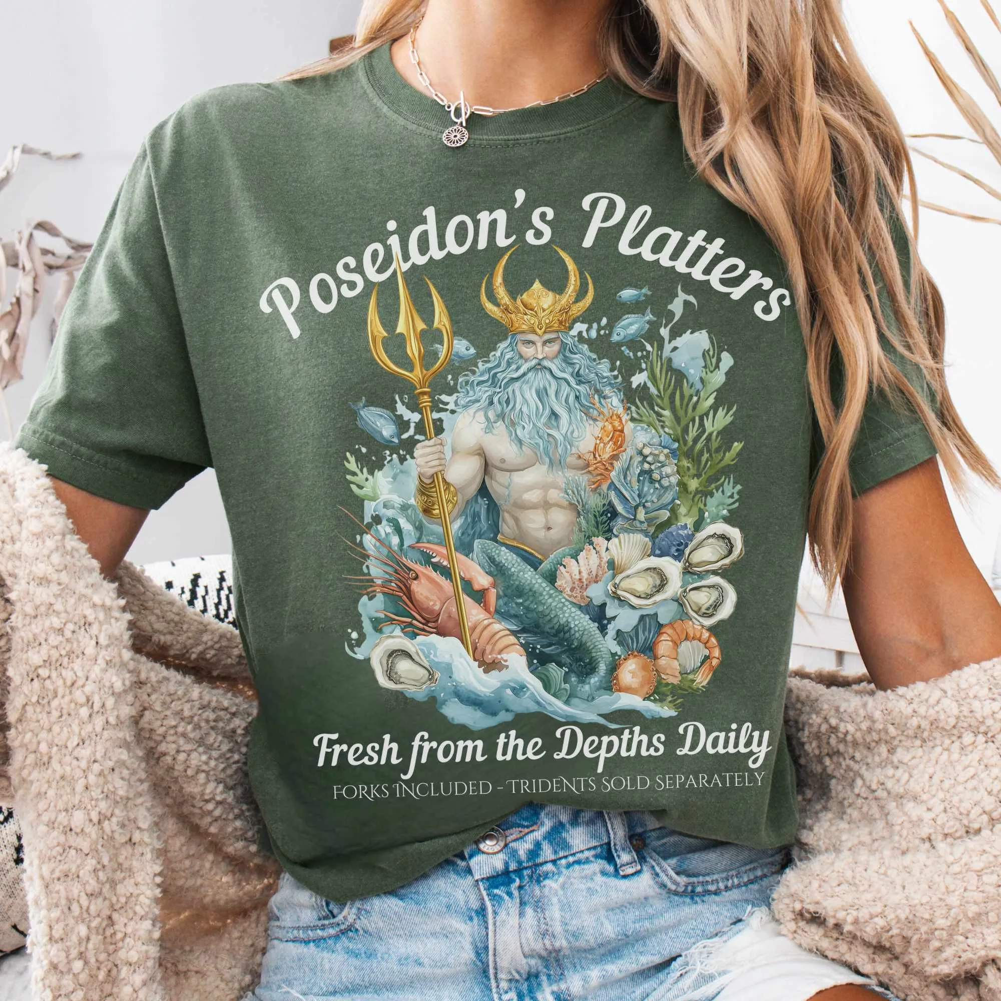 Poseidon's Platters Fresh From the Depths Daily Tee