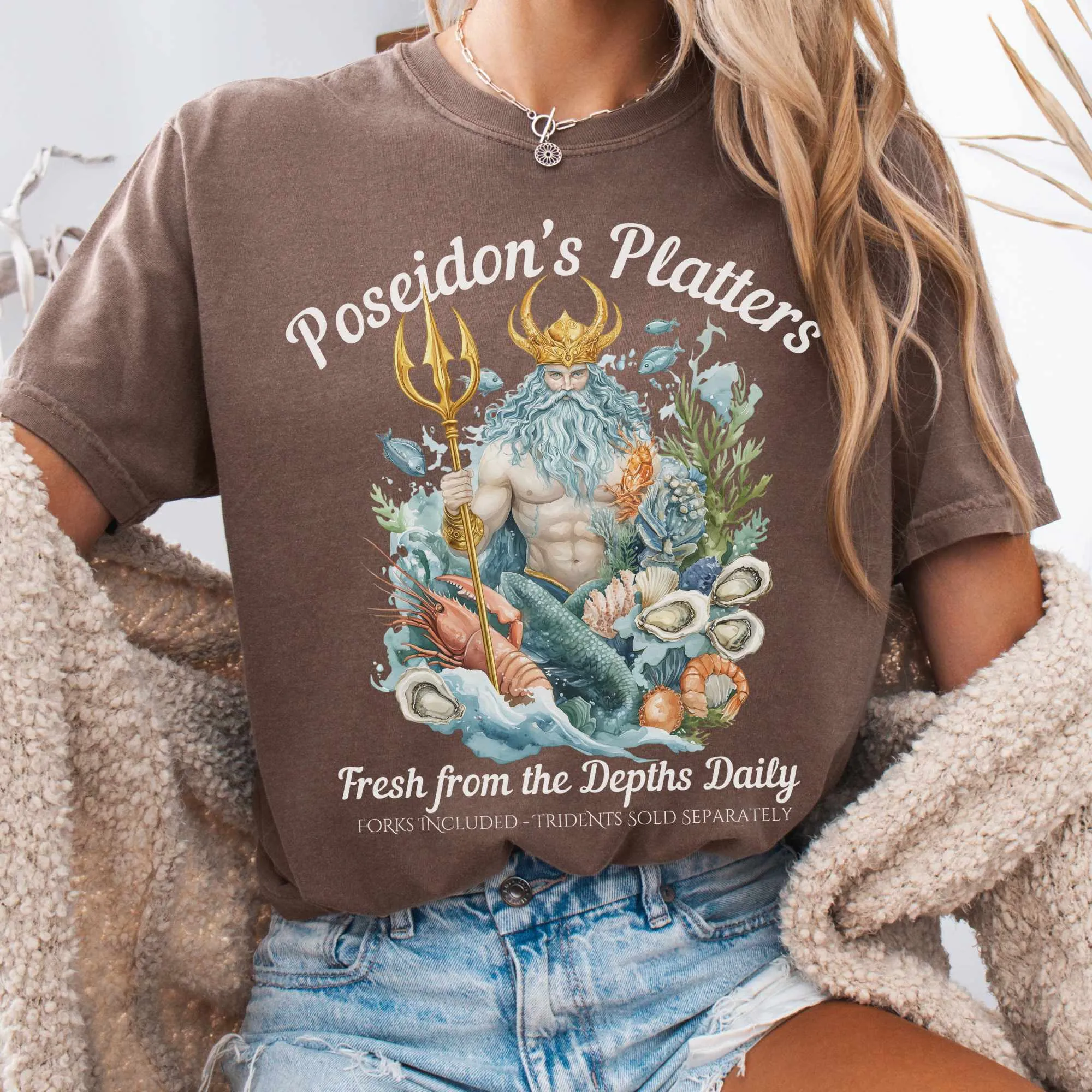 Poseidon's Platters Fresh From the Depths Daily Tee