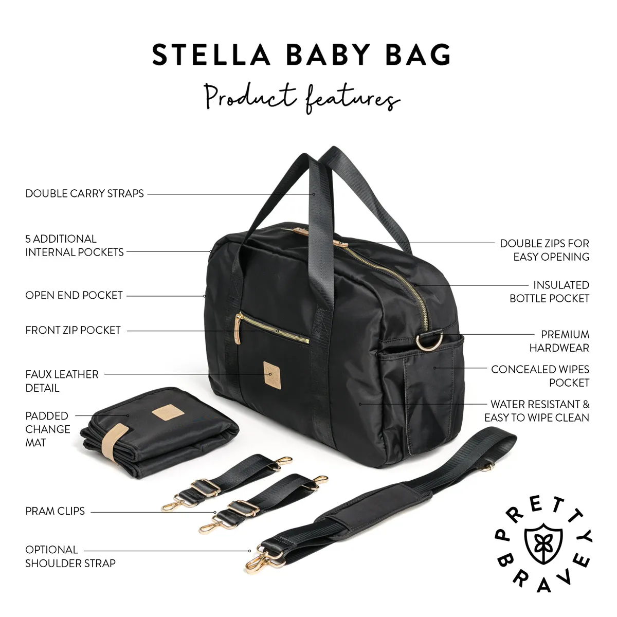 Pretty Brave Stella Bag - Black