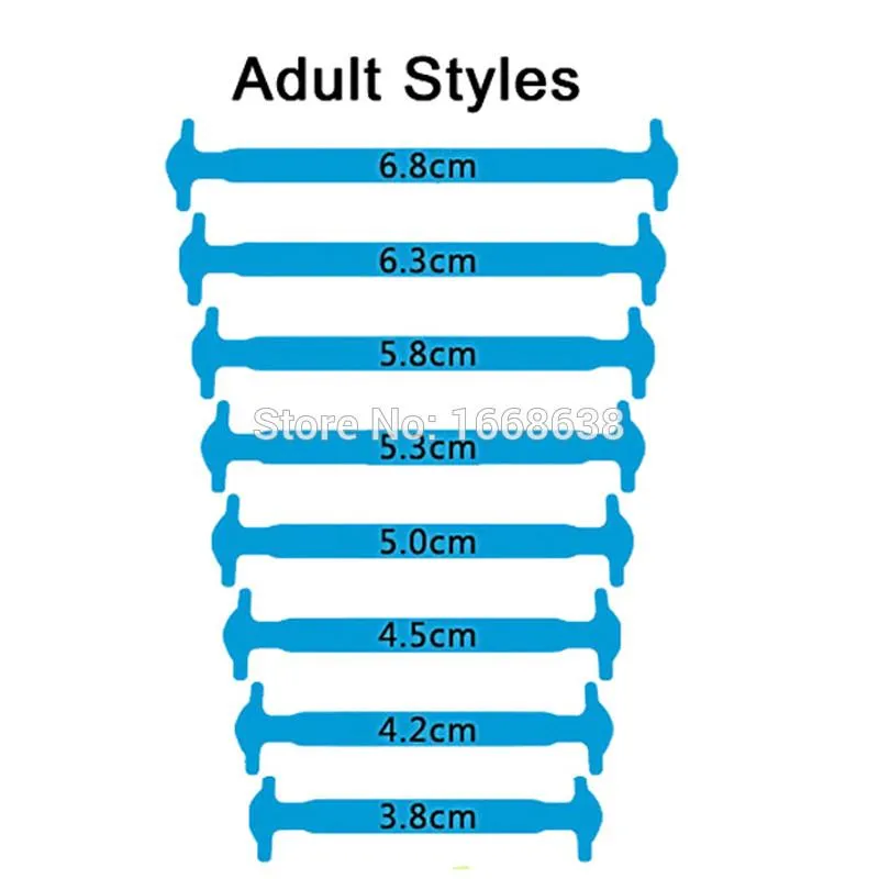 QuickLace - No Tie Silicone Shoelaces (16pcs set)