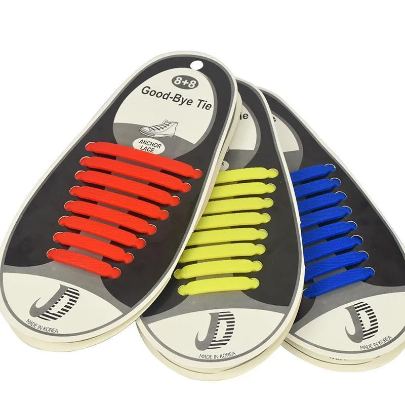 QuickLace - No Tie Silicone Shoelaces (16pcs set)