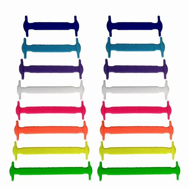 QuickLace - No Tie Silicone Shoelaces (16pcs set)