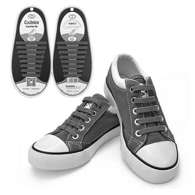 QuickLace - No Tie Silicone Shoelaces (16pcs set)