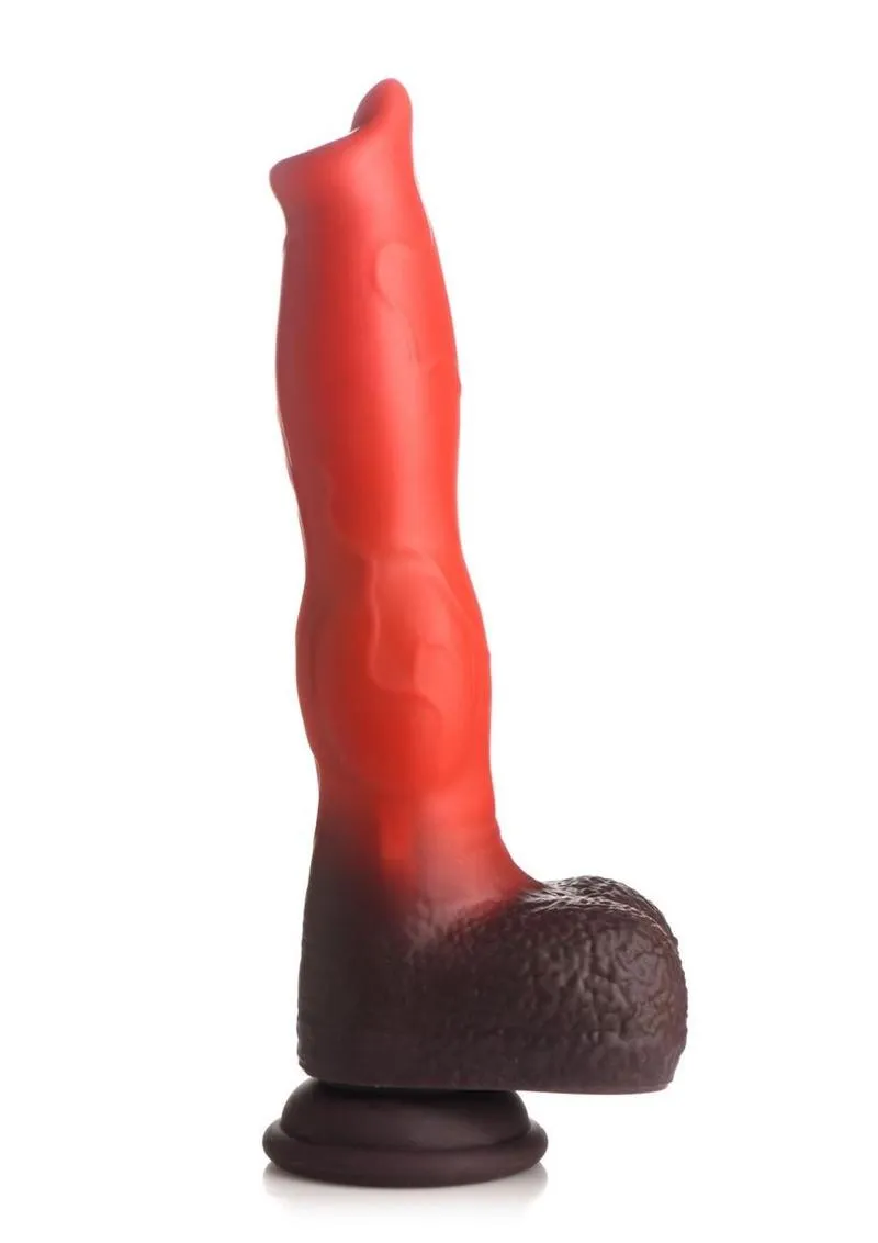 Ramrod Thrusting and Vibrating Canine Dildo