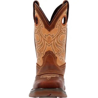 Rocky Lil’ Rebel Durango Kid's Brown Tan Boot