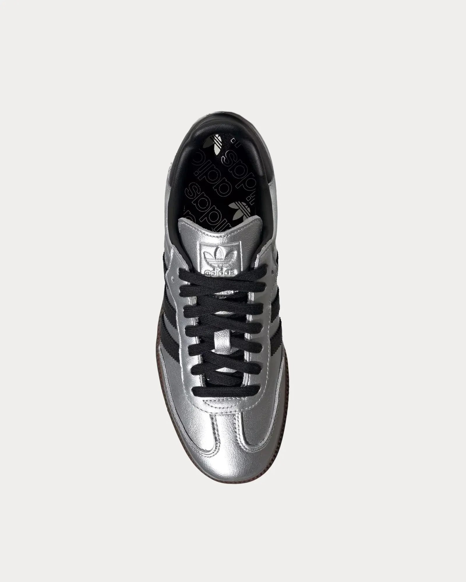 Samba OG Silver Metallic / Core Black / Gum Low Top Sneakers