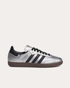 Samba OG Silver Metallic / Core Black / Gum Low Top Sneakers