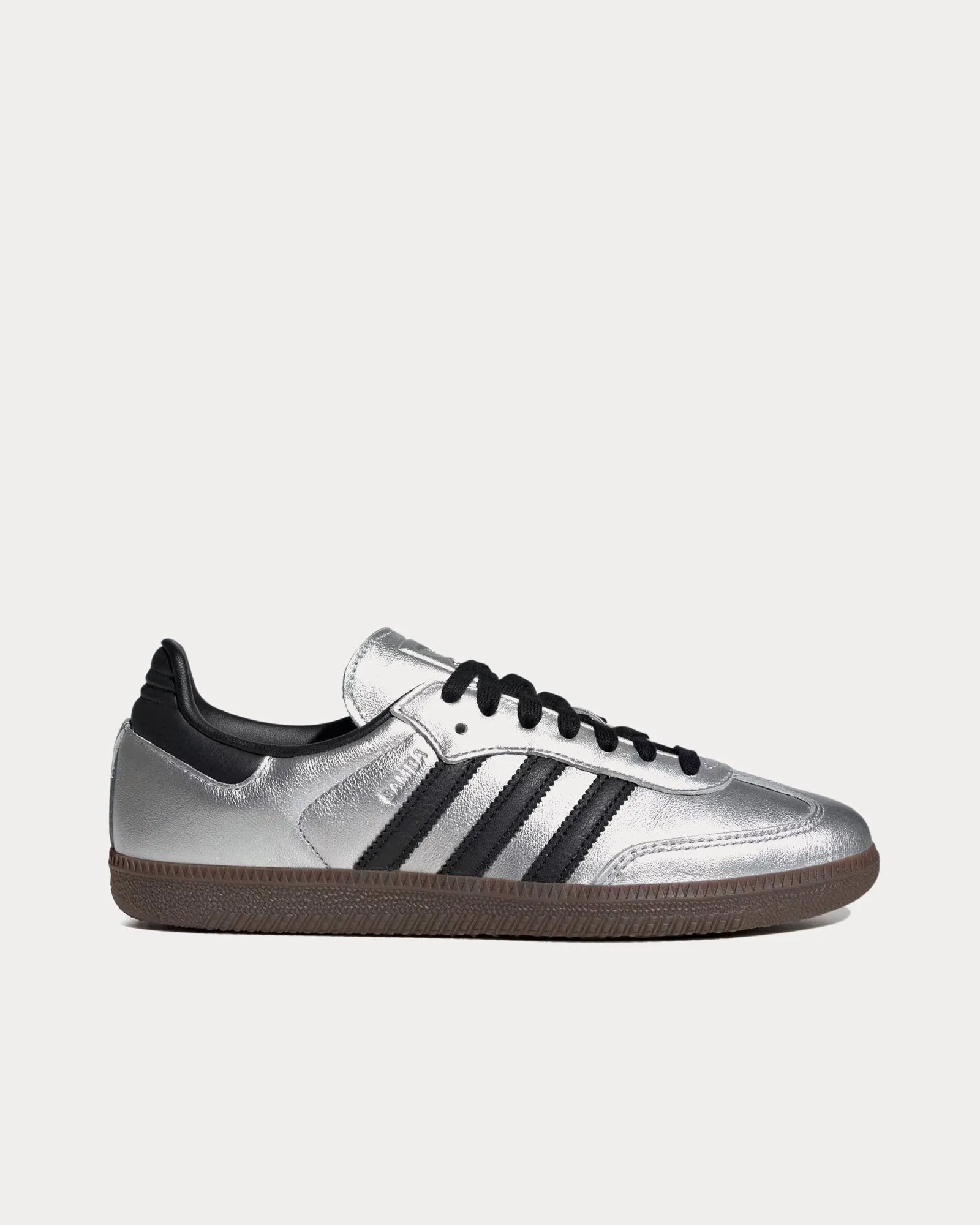 Samba OG Silver Metallic / Core Black / Gum Low Top Sneakers
