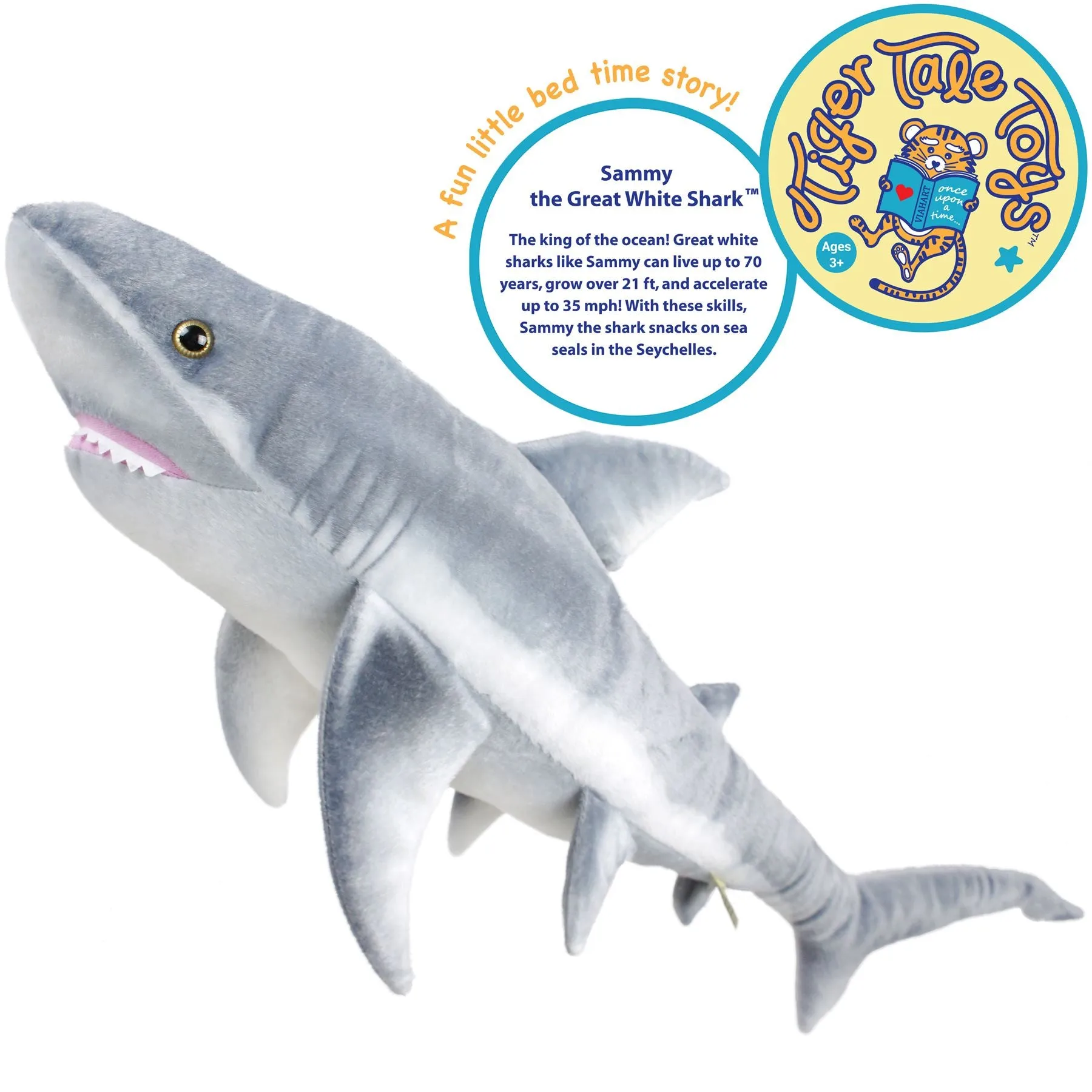 Sammy The Shark | 36 Inch Stuffed Animal Plush