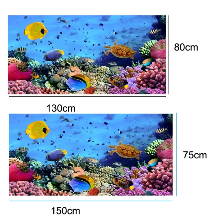 Seaside Portable Microfiber Beach Swim Printed Bath Towel 130x80cm(Turtle   Fish)