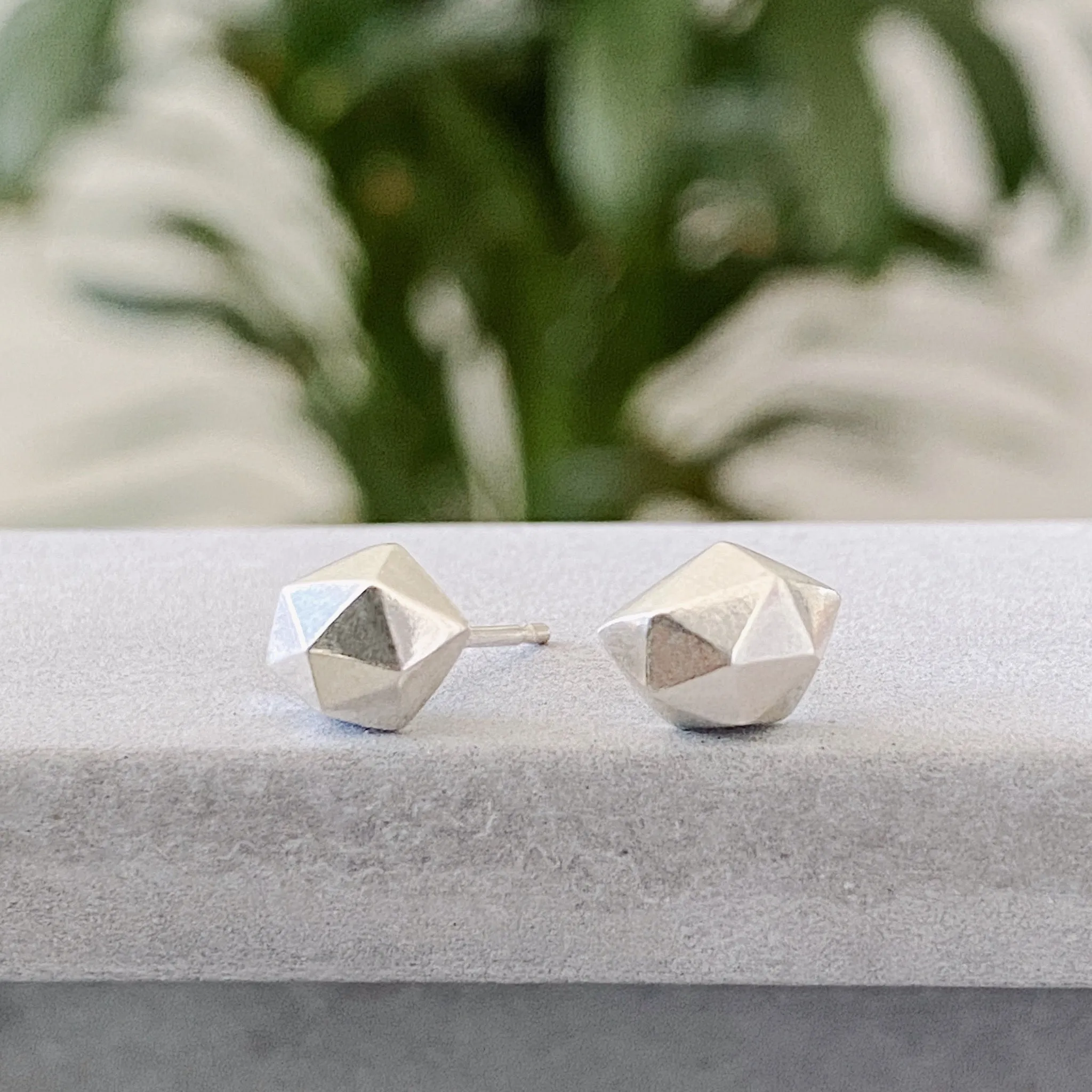 Silver Tiny Fragment Stud Earrings