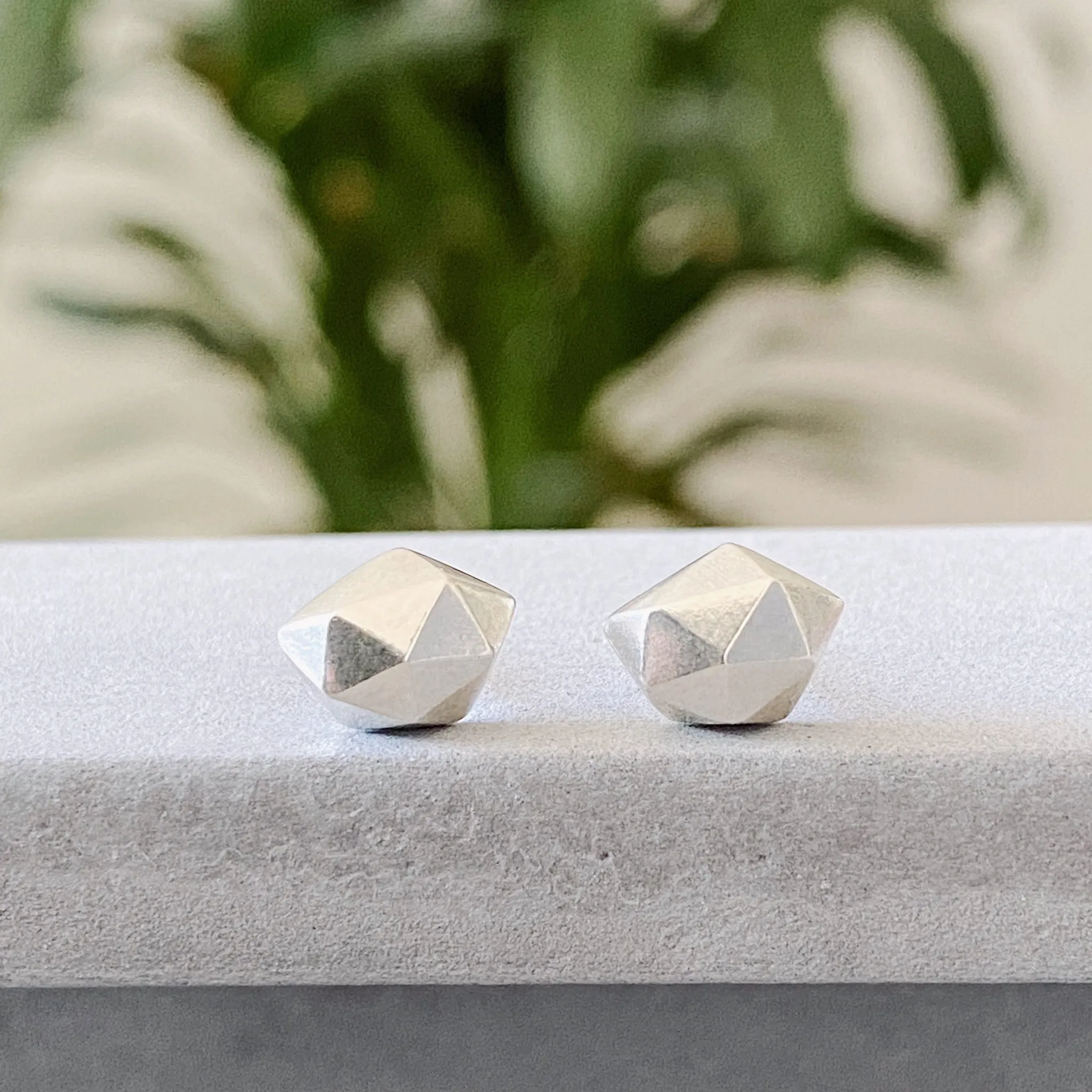 Silver Tiny Fragment Stud Earrings