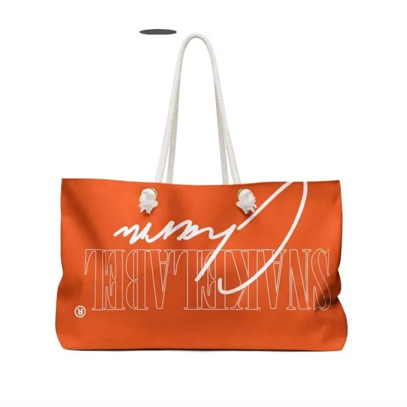 Snake Weekender Bag - 24" x 13" Spun Polyester with Rope Handles