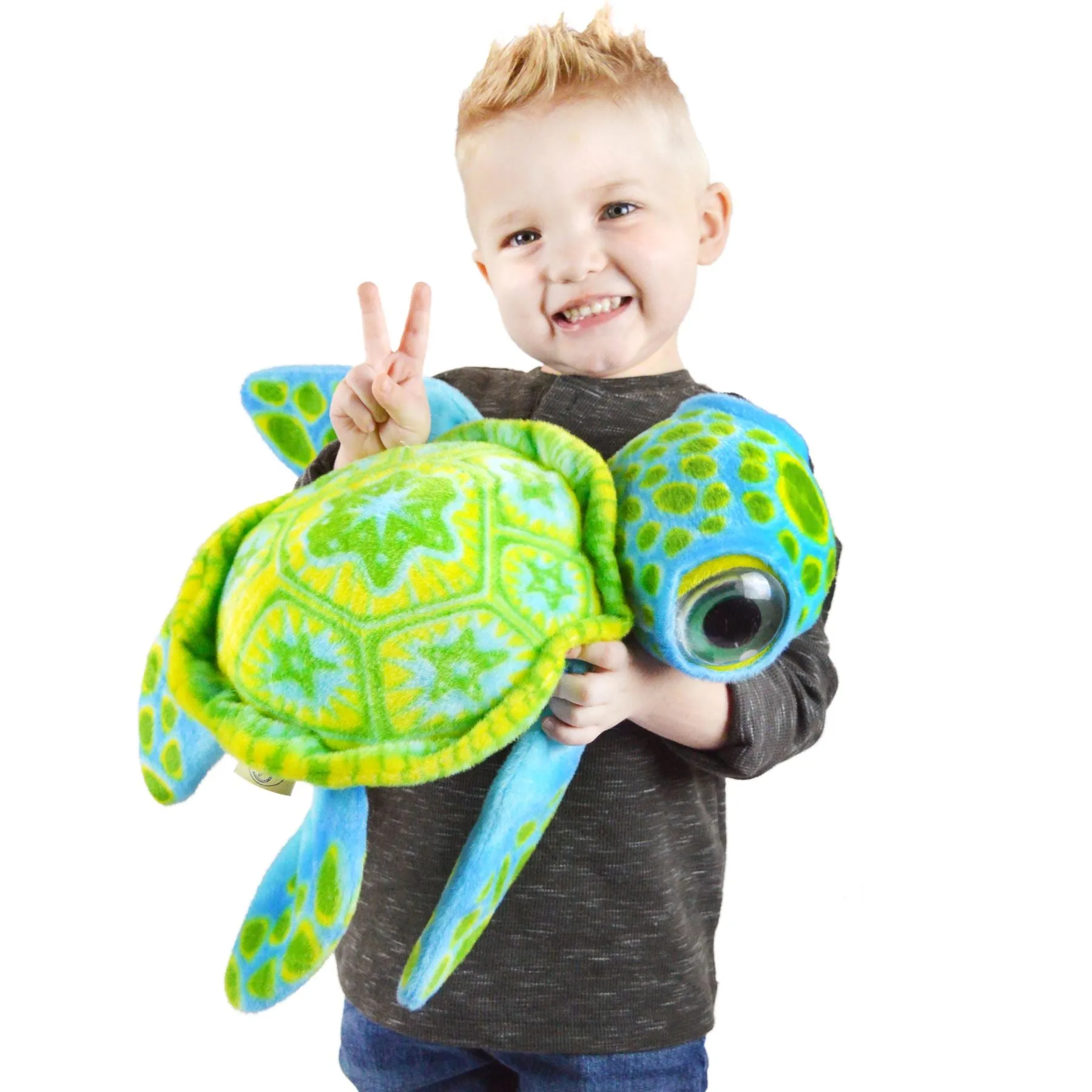 Terrence The Turtle | 14 Inch Stuffed Animal Plush | By TigerHart Toys