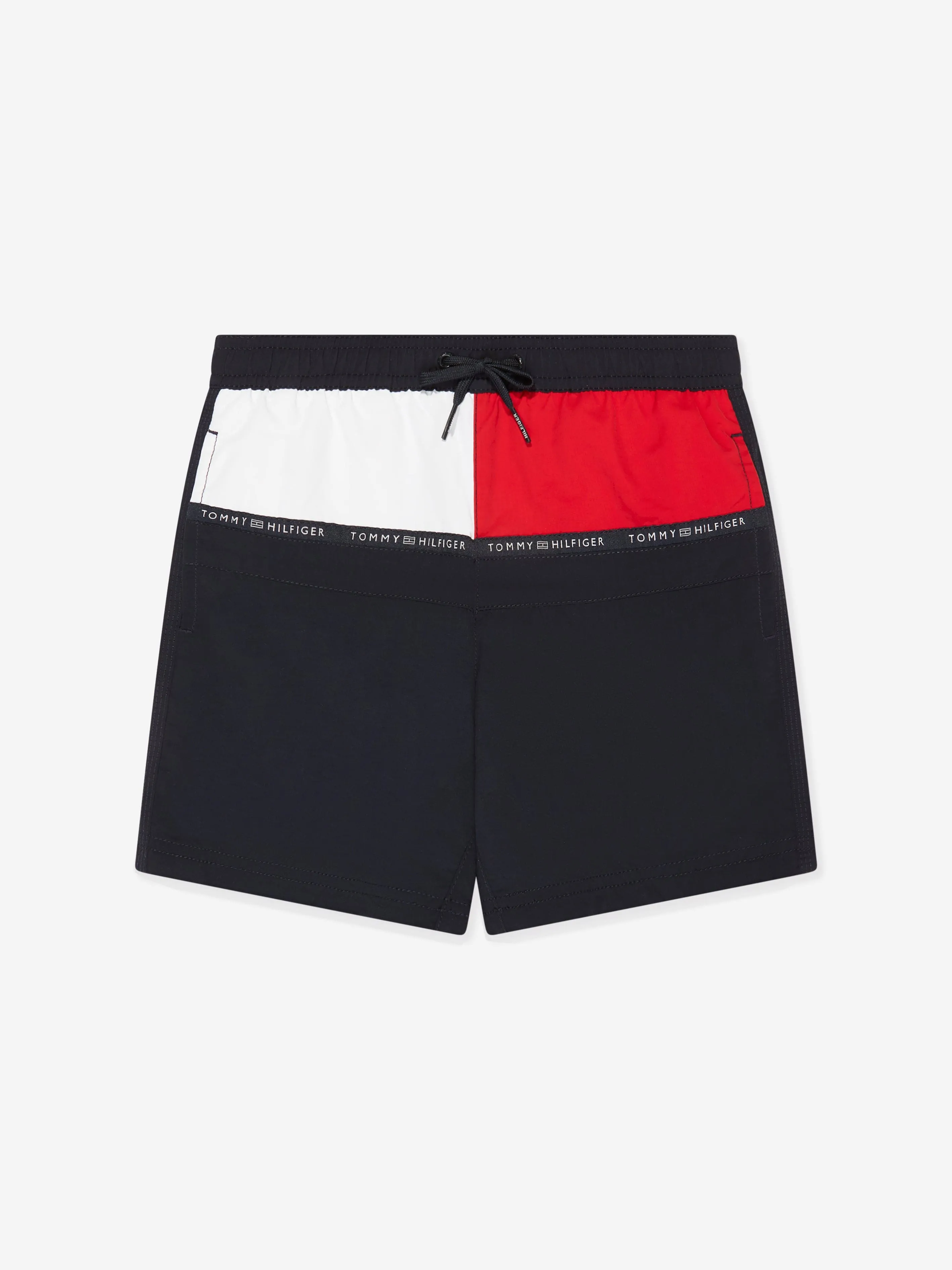 Tommy Hilfiger Boys Medium Drawstring Swim Shorts in Navy