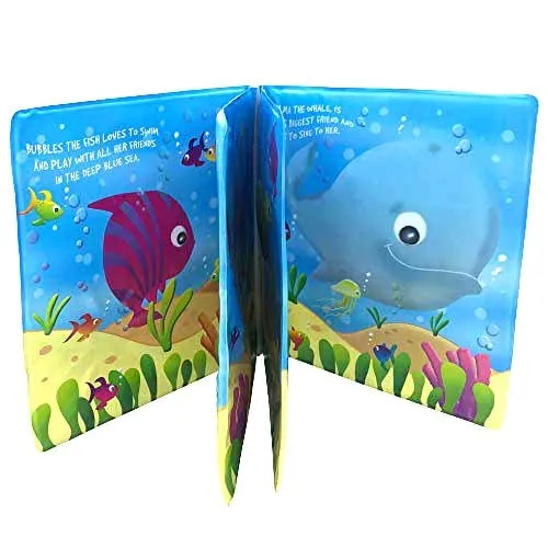 Toy Park Squeaky Baby Bath Book/Underwater Bubbles for Kids