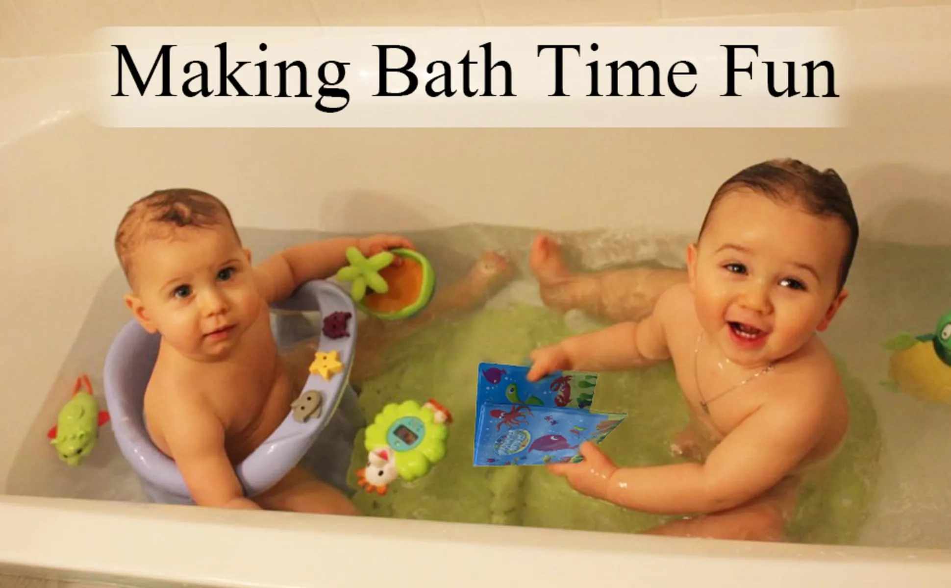 Toy Park Squeaky Baby Bath Book/Underwater Bubbles for Kids