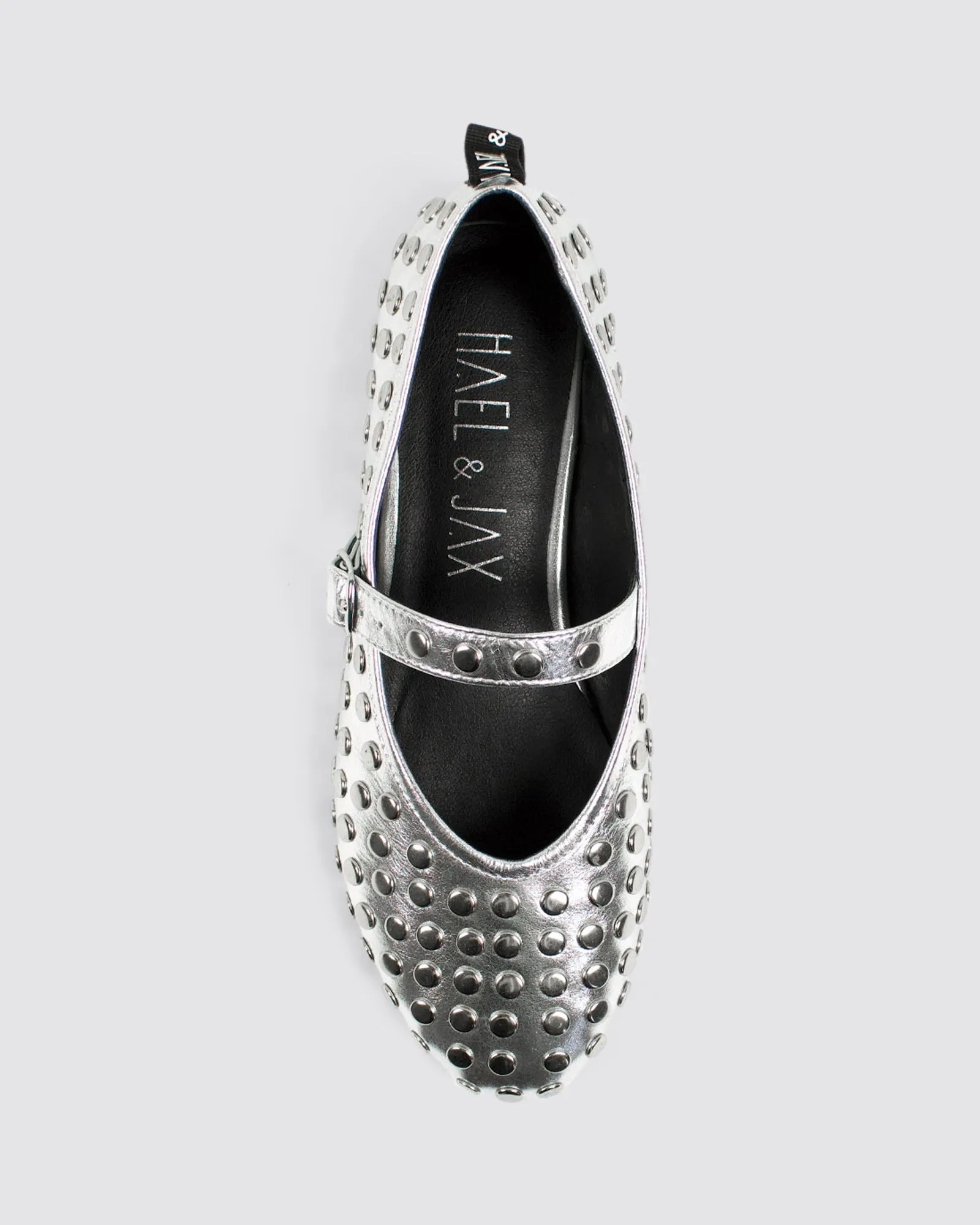 WARHOL MARY JANE SILVER LEATHER