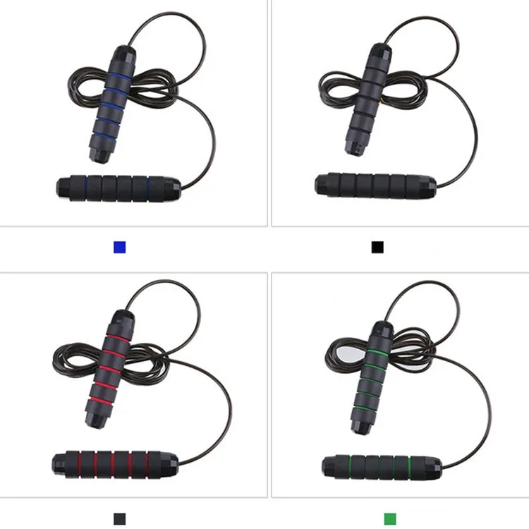 Weight-bearing Bearing Steel Wire Rope Skipping Fitness Equipment Sports Goods, Rope Length: 2.8m(Full Black)