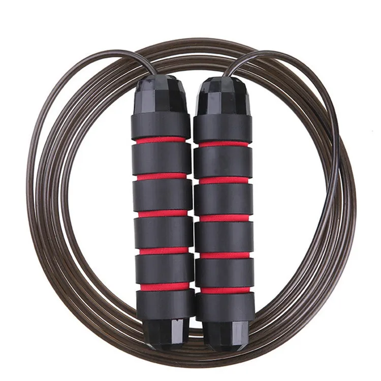 Weight-bearing Bearing Steel Wire Rope Skipping Fitness Equipment Sports Goods, Rope Length: 2.8m(Full Black)