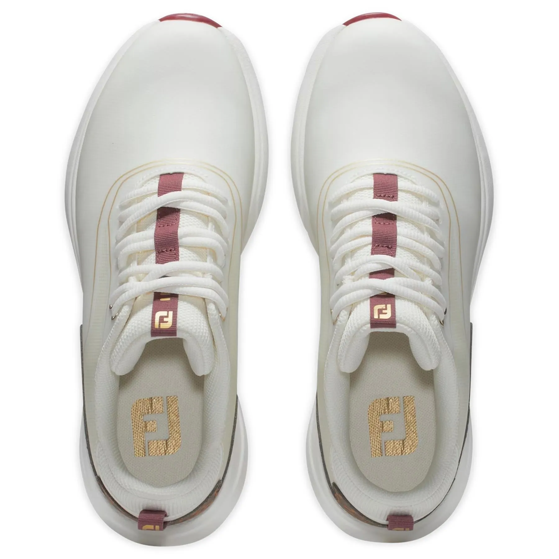 Womens Performa Spikeless Golf Shoes Cream/Leopard - 2024