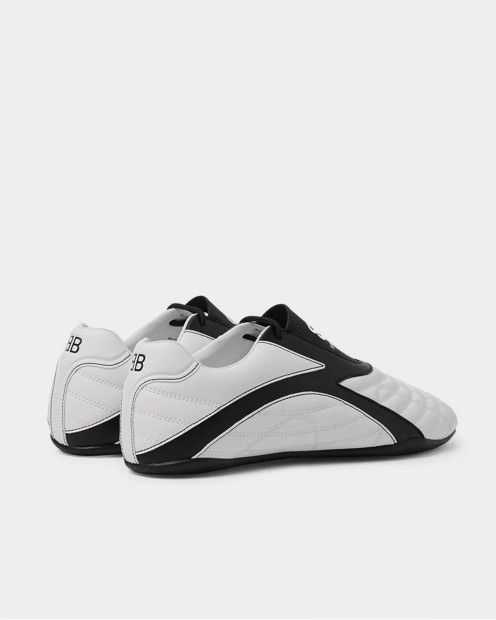 Zen Logo-Print Faux Leather  White low top sneakers