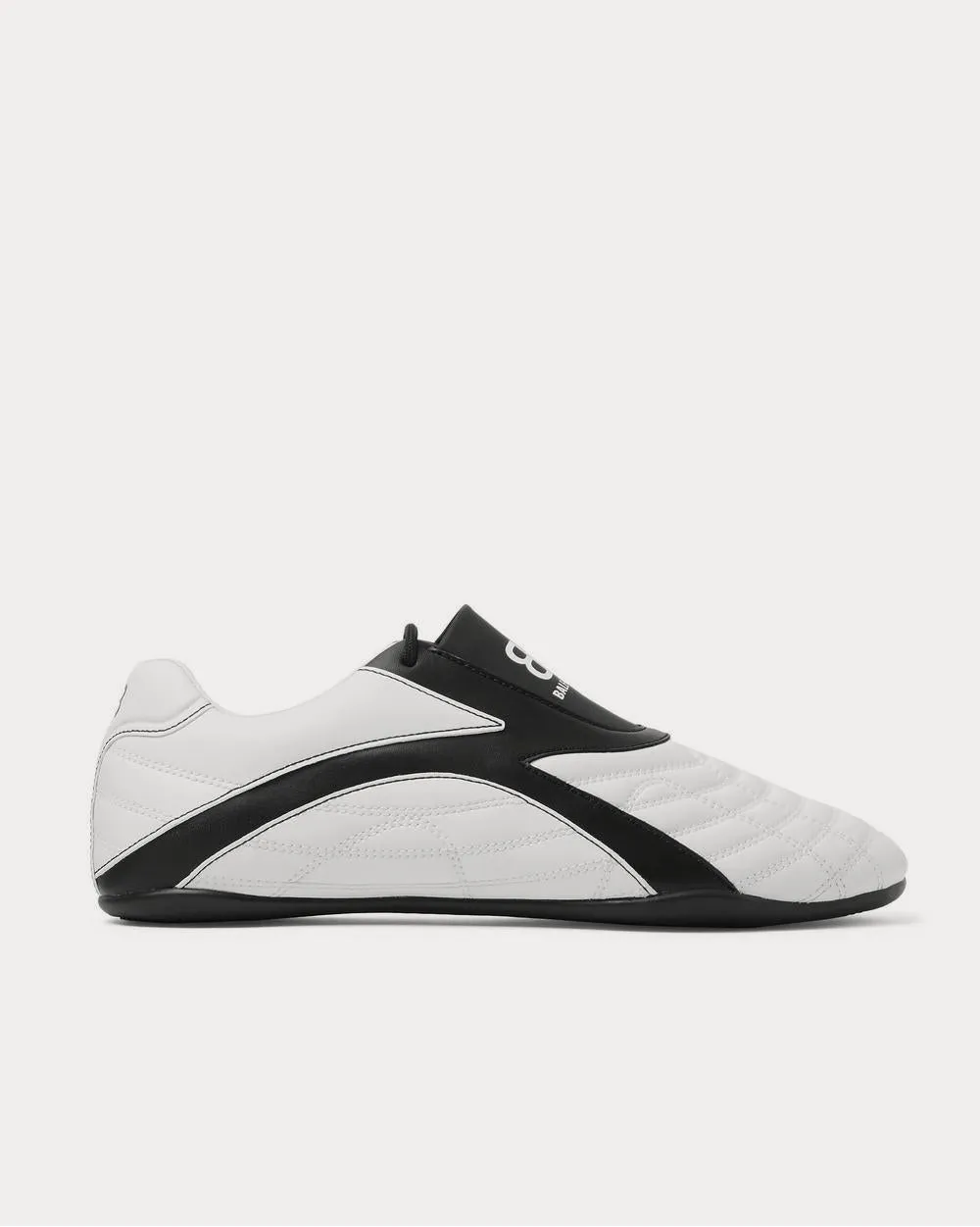 Zen Logo-Print Faux Leather  White low top sneakers